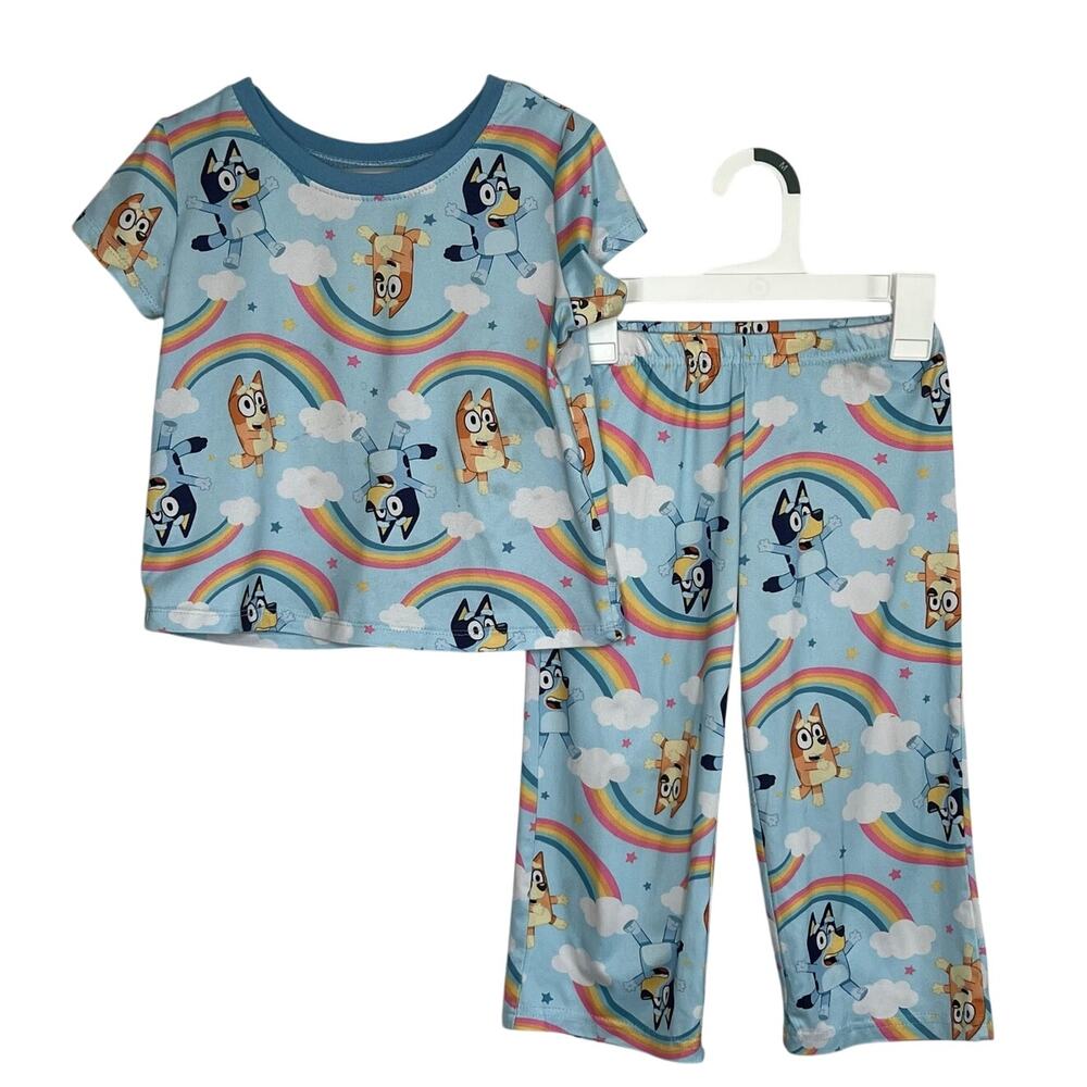 Bluey 2 piece pajama set gender neutral kids size 4